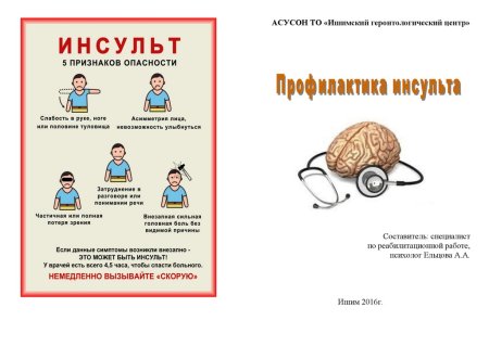 Профилактика инсульта брошюра