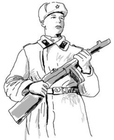 Рисунок солдата карандашом для детей