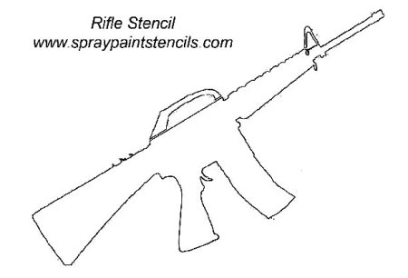 Трафарет оружия для выпиливания