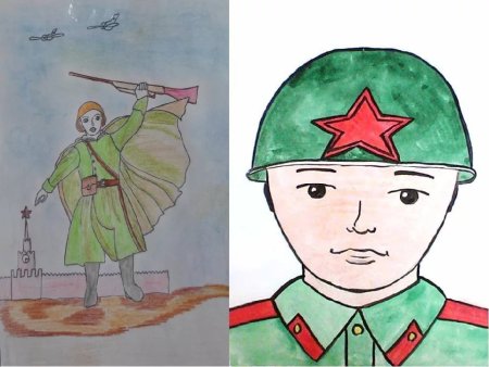 Рисунки о войне для срисовки