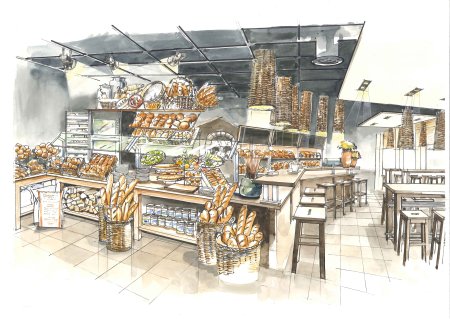 Пекарня эскиз
