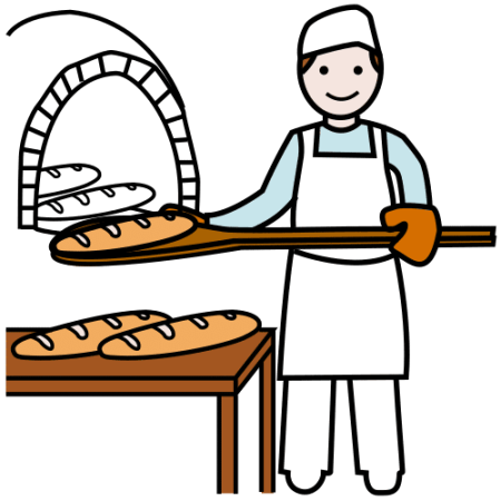 Пекарь иллюстрация