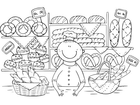 Магазин раскраска для детей