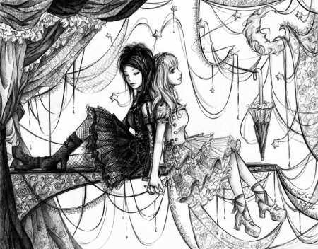 Готика стиль рисования