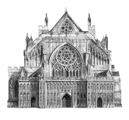 Эксетерский собор фасад