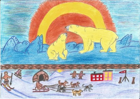 Рисунок на день Чукотки