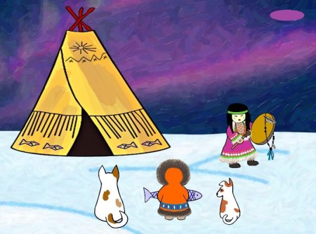 Рисунок на тему народы севера