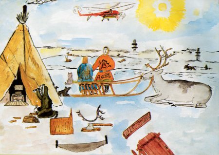 Рисование народы севера ненцы