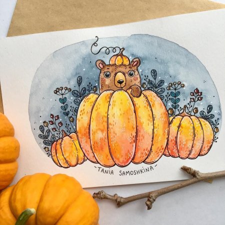 Таня Самошкина акварель