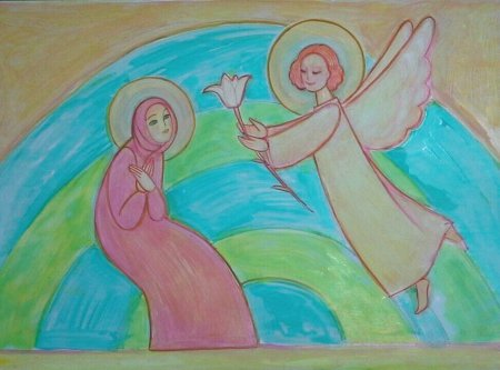 Благовещение рисунок