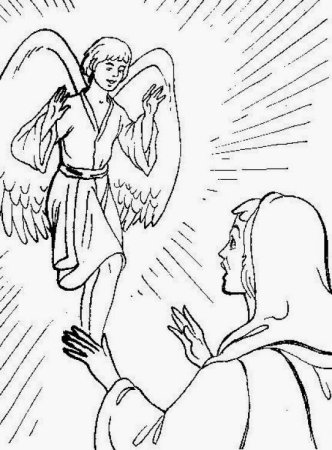 Благовещение раскраска