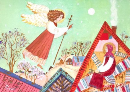 Благовещение рисунок для детей