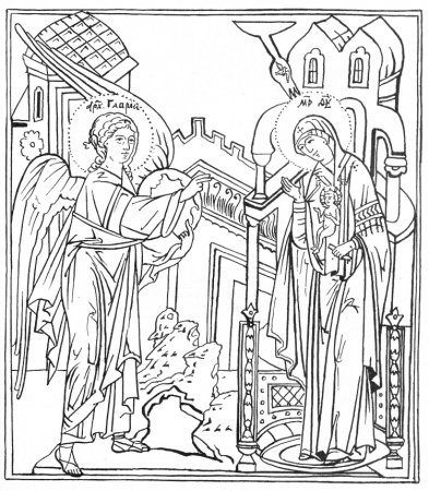 Иконописные прориси Сретение Господне