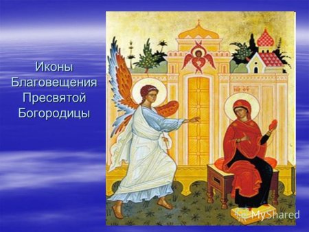 Раскраска Благовещение Пресвятой Богородицы для детей