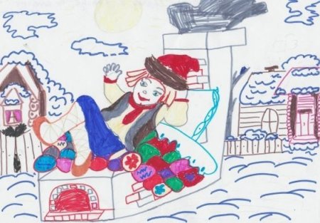 Рисунок к сказке по щучьему велению