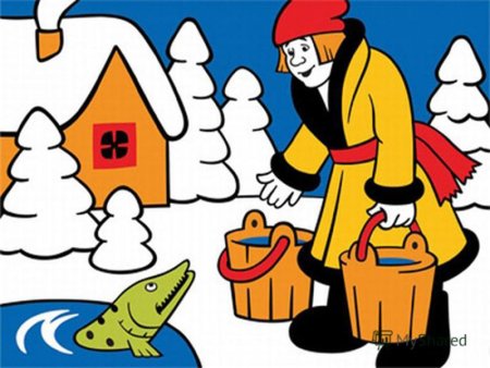 По щучьему веленью. Раскраски