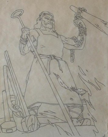 Рисунки по эпосу Калевала Сампо