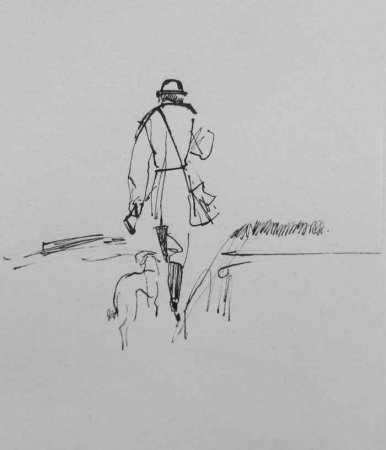 Рисунок к рассказу Пересолил Чехов карандашом