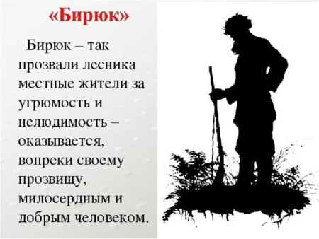 Рисунок к рассказу Бирюк