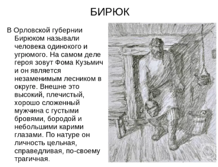 Бирюк Тургенев описание