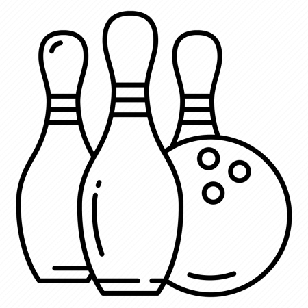 Кегля и шар для боулинга