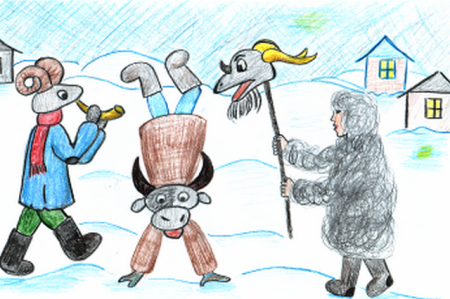 Рисунок на тему Коляда