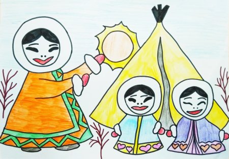 Рисование на тему народы