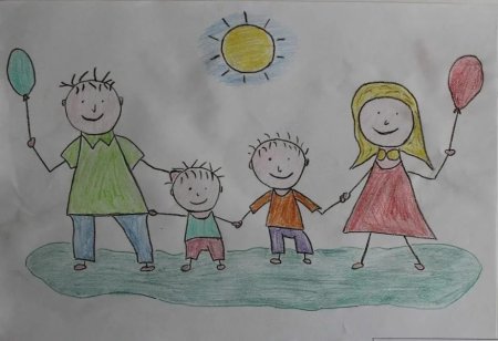 Рисунок на тему семья