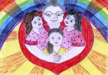 Рисунок на тему моя семья