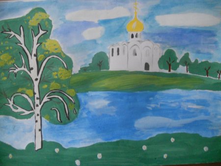 Рисование на тему Родина