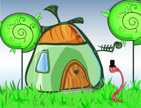 Рисунок зеленая Планета