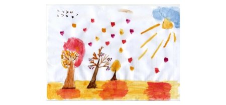 Осень красками для детей