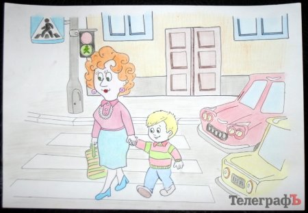 Рисунки детей на тему светофор