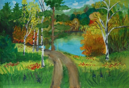 Рисование на тему природа