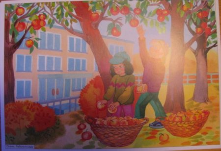 Сюжетное рисование осень