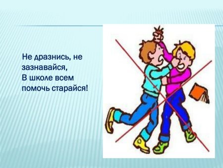 Правила поведения в школе