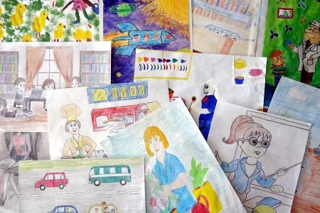 Детские рисунки профессии