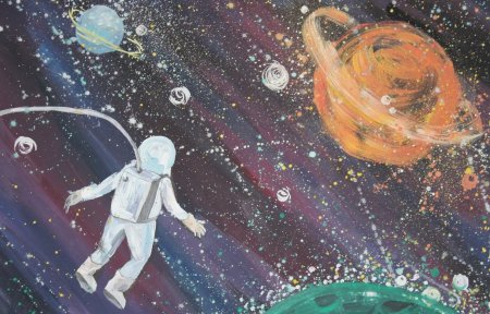 Рисование для детей космос
