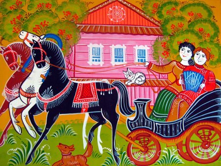 Городецкая роспись город Городец Нижегородской области