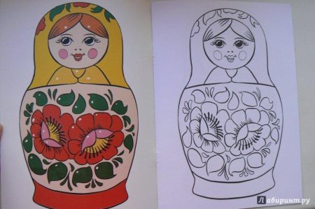 Рисование матрешки