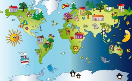Путешествие по континентам для дошкольников