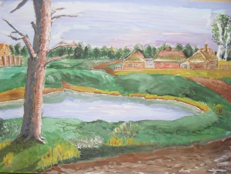Рисунок на тему моё село