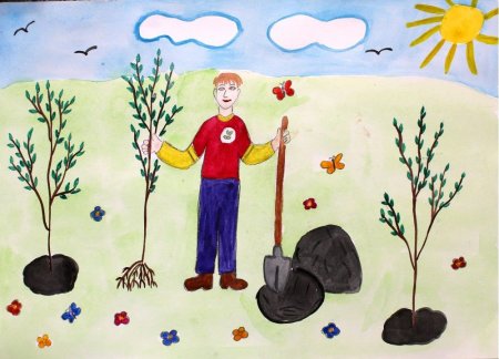 Рисование субботник в подготовительной группе