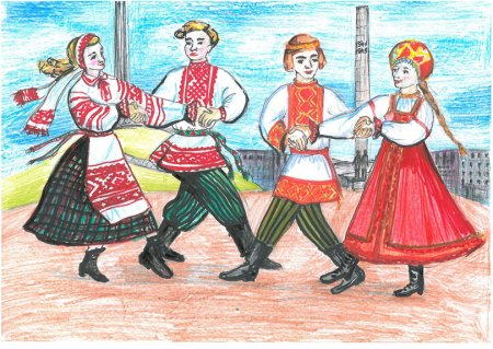 Наполнве традиции рисование