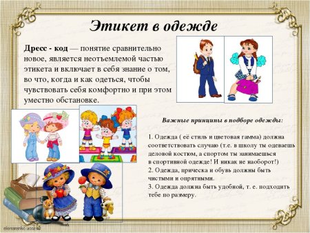 Детям об этикете