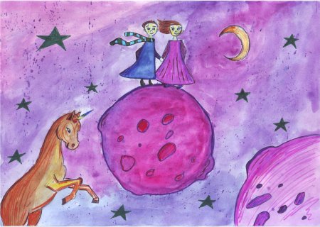 Рисунки на тему фантастический космос