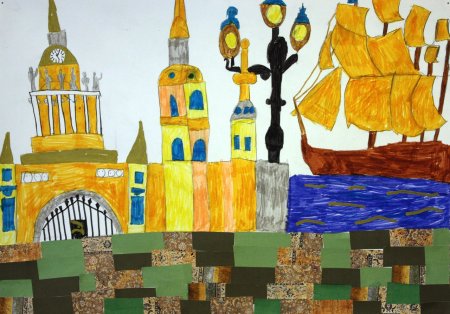 Рисование на тему Санкт Петербург