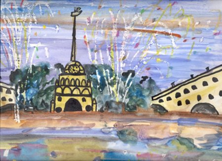 Питер рисунок детский