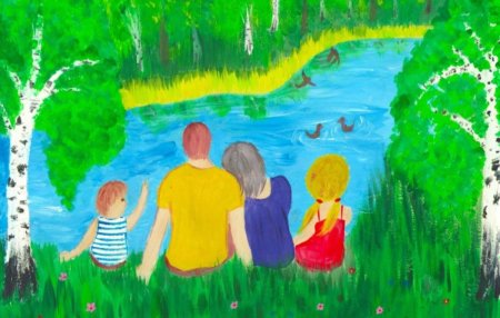 Рисунок на тему семья