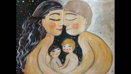 Семейное счастье рисунок